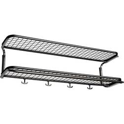 Essem Design Classic 650 Black/Chrome Hat Shelf 100x22cm