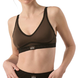 Alo Airlift Line Up Bra - Brown