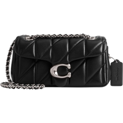 Coach Tabby Shoulder Bag 20 With Quilting - Novelty Leather/Silver/Black