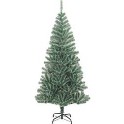 vidaXL Plastic Green/White Juletræ 180cm
