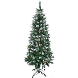 Festive Snow Green/White Christmas Tree 150cm