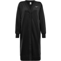 Nike Sportswear Phoenix Fleece Women's Oversized Long Cardigan - Black/Sail