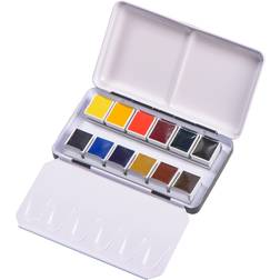 Blockx Aquarell Metal Box 12 Set Half Pan