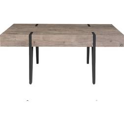 Beliani Adena Brown/Black Soffbord 60x100cm