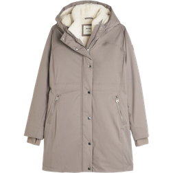 Hollister All Weather Faux Fur Lined Parka - Taupe