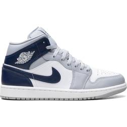 Nike Air Jordan 1 Mid - White/Wolf Grey/Midnight Navy