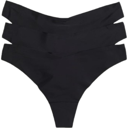 H&M Invisible Thong Briefs 3-pack - Black