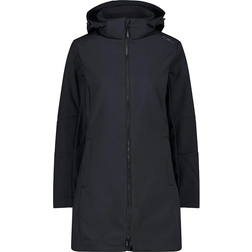 CMP Womens Longline Softshell Jacket - Black