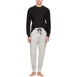 Tommy Hilfiger Long Sleeve Thermal Sleep Shirt - Black