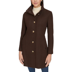 Calvin Klein Womens Walker Coat - Chocolate Melange