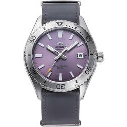 Orient Sports Leather Lilac Automatic Diver's RA-AC0Q07V10B RA-AC0Q07V30B 200M Watch