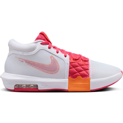 NIKE LeBron Witness 8 - White/Bright Mandarin/Aster Pink