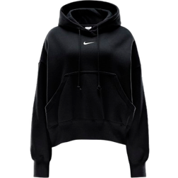 Nike Sportswear Phoenix Fleece Women's Over Oversized Pullover Hoodie - Black/Sail