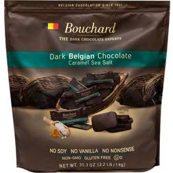 Bouchard Belgian Dark Chocolate Caramel Sea Salt Napolitains 1000g 200st