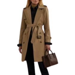 Ralph Lauren Women's Belted Water Resistant Trench Coat - Sand