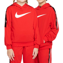 Nike Junior Club+ Poly Po Hoodie - University Red