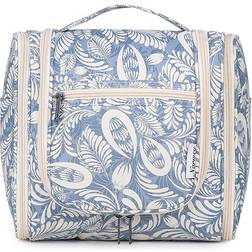 Narwey Travel Hanging Toiletry Bag Large - Blue Leaf