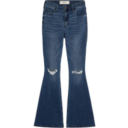 Hollister High Rise Flare Jeans - Medium Ripped