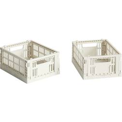 Hay Colour Crate Mini Off-White Oppbevaringskurv 2st