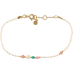 Hultquist Leonora Bracelet - Gold/Pearls/Multicolour