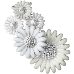 Georg Jensen Daisy Earcuff - Silver/White