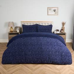 OHS Teddy Fleece Bedding Set Single Duvet Cover Blue (198x137cm)