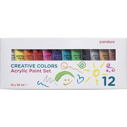 Panduro Creative Colors Acrylic Paint Set 12x30ml