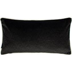 Paoletti Throw Pillow Cushion Cover Black (30x60cm)