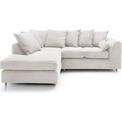 Abakus Direct Jumbo White Sofa 213.4cm 4 Seater