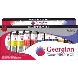Daler Rowney Georgian Water Mixable Oil Set 10x37ml