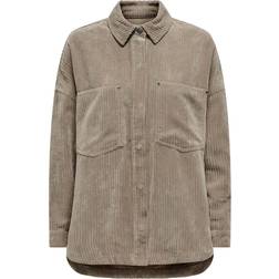 Only Janine Rai Shirt - Brown/Weathered Teak