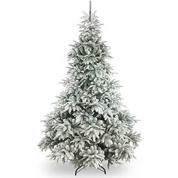 National Tree Company Andorra Flocked Green Christmas Tree 213cm