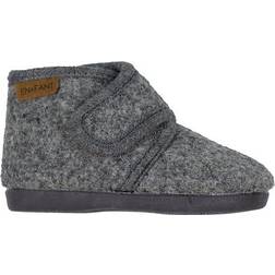 En Fant Inner Shoes Wool - Dark Grey Melange