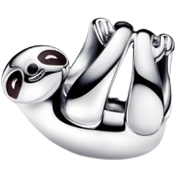 Pandora Hanging Sloth Charm - Silver/Black