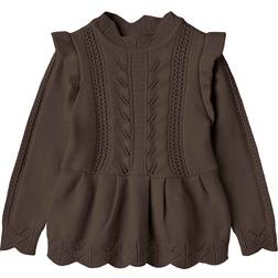 Fliink Girl's Alilly Peplum Sweater - Carafe