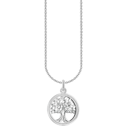 Thomas Sabo Tree Of Love Pendant Necklace - Silver/Transparent