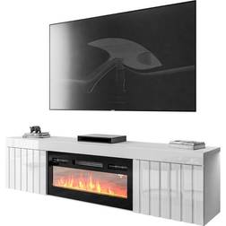 Brayden Studio Birmadevi Camino III Glossy White TV Bench 180x44cm