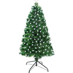 Shatchi Aurora Fibre Optic Green Christmas Tree 80cm