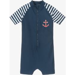 Playshoes Kid's Anchor Sun Suit - Navy Blue