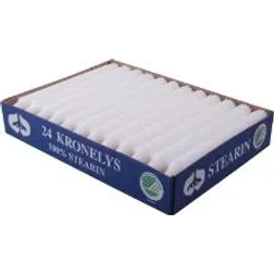 Kronelys 7 timer Stearinlys 20cm 24stk