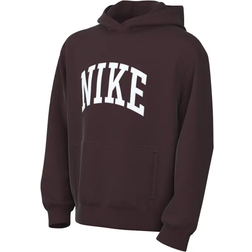 Nike Big Kid's Sportswear Club Fleece Hoodie - Burgundy Crush/White (HJ3156-652)