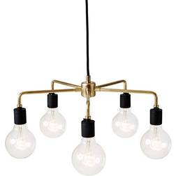 Menu Leonard Brass Lustre 46cm