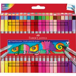 Faber-Castell Double Fibre Tip Pen 40-pack