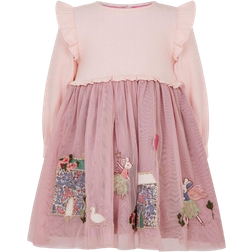 Monsoon Little Mouse Disco Dress - Pink