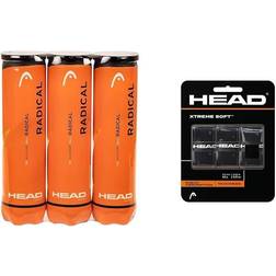 Head Radical Tennis Balls 3 Packs of 4 - 12 Balls