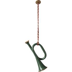 Maileg Trumpet Dark Green Juletræspynt 7.5cm