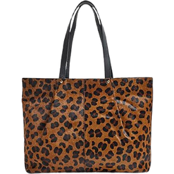 River Island Leather Leopard Shopper Bag - Brown