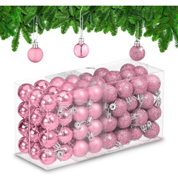 Relaxdays Baubles Rose Juletræspynt 4cm 96stk
