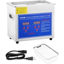 VEVOR Ultrasonic Cleaner with Digital Timer & Heater 3L