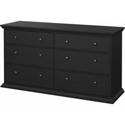 Tvilum North Matt Black Kommode 163.3x88.2cm